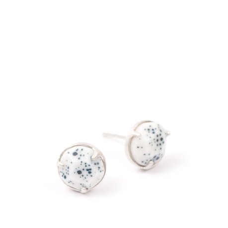 Abby Seymour Universe-Studs-Galaxy-Blue-Silver-Earrings-02
